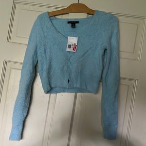 NWT Soft Crop Sweater with Clasps